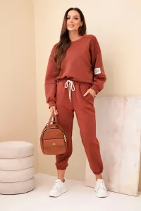 Legínovo Súprava mikina + nohavice maslová biela Farba: Modrá, Veľkosť: UNI