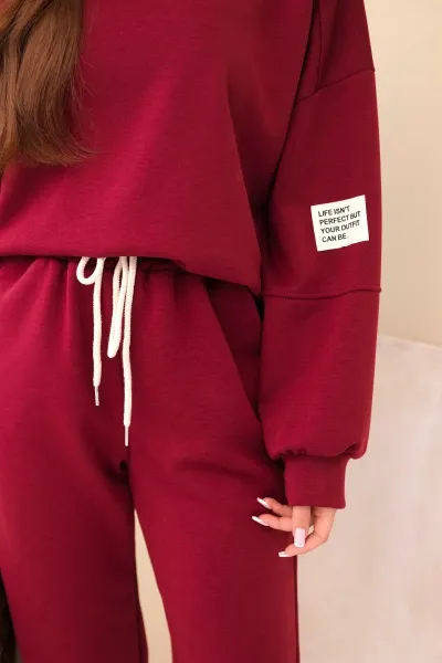 Legínovo Súprava mikina + nohavice maslová biela Farba: Modrá, Veľkosť: UNI
