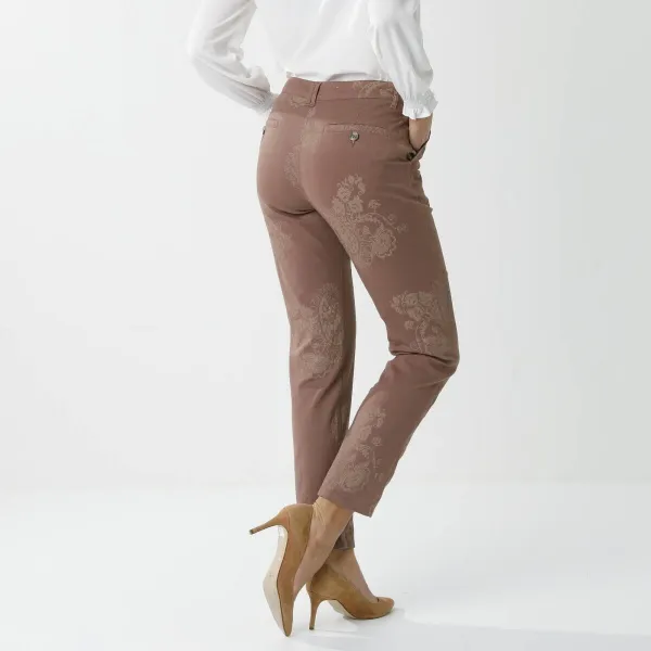 Chino nohavice s paisley potlačou