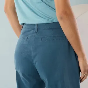 Keprové široké nohavice pre nižšiu postavu