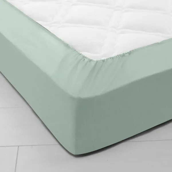 Bbavlnená jednofarebná napínacia plachta s hĺbkou rohov 40 cm