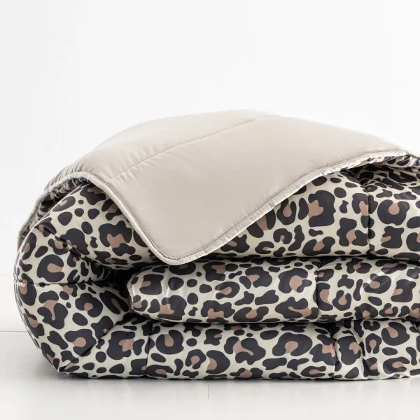 Obojstranná prikrývka z mikrovlákna s potlačou Leopard, 200g/m2