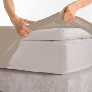 Jednofarebná perkálová napínacia plachta, hĺbka rohov 40 cm