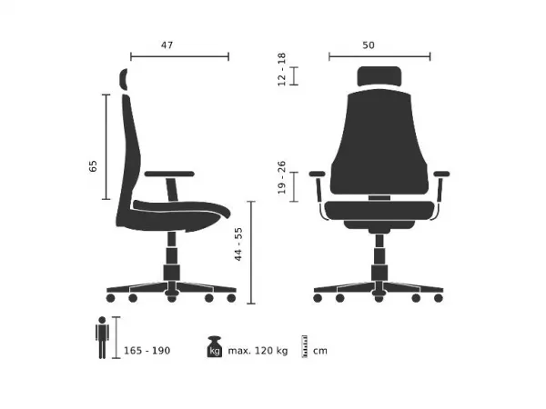 Kancelárska stolička Ergomy (zelená)