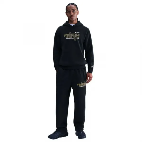 Pánska mikina s kapucňou NIKE M NK CLUB BB PO HDY SWSH SPORT BLACK METALLIC GOLD