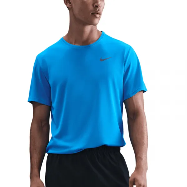 Pánske bežecké tričko s krátkym rukávom NIKE M NK DF UV MILER SS BLUE HERO REFLECTIVE SILV