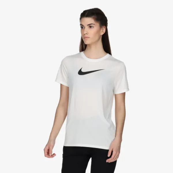 Dámske tréningové tričko s krátkym rukávom NIKE W NK DF TEE RLGND HBR WHITE BLACK