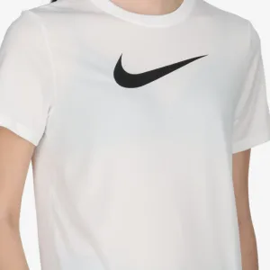 Dámske tréningové tričko s krátkym rukávom NIKE W NK DF TEE RLGND HBR WHITE BLACK
