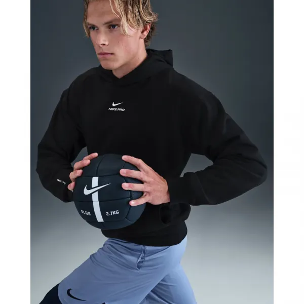 Pánska tréningová mikina s kapucňou NIKE M NP DF NPT MIDLAYER HOODIE BLACK WHITE