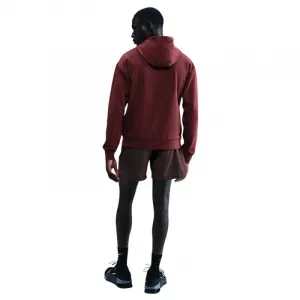 Pánska tréningová mikina s kapucňou NIKE PRO M NP DF NPT MIDLAYER HOODIE DARK TEAM RED BLACK