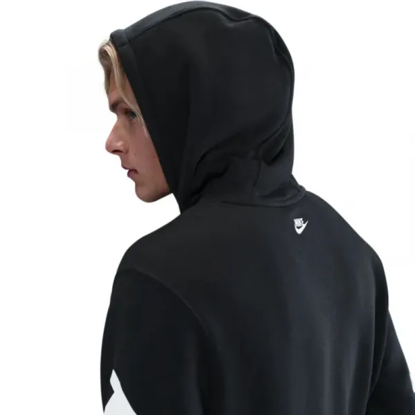 Pánska mikina s kapucňou NIKE M NK CLUB BB GX HDY NEO VAR BLACK WHITE