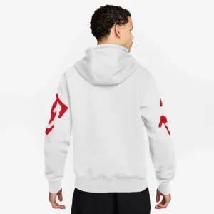 Pánska mikina s kapucňou NIKE M NK CLUB BB GX HDY NEO VAR WHITE UNIVERSITY RED