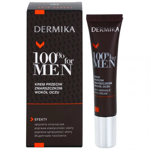 Dermika 100% for Men protivráskový očný krém 15 ml