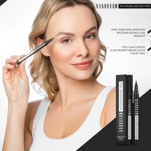Nanobrow Microblading Pen Precízna vodeodolná linka na obočie odtieň Espresso 1 ml