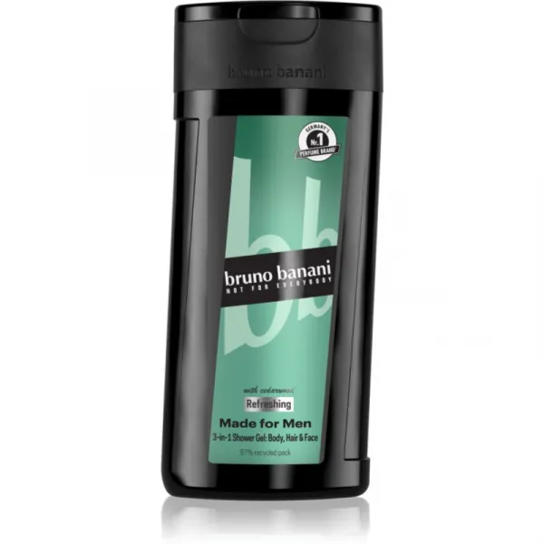Bruno Banani Made for Men osviežujúci sprchový gél 3v1 pre mužov 250 ml