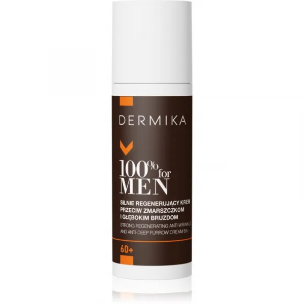 Dermika 100% for Men regeneračný krém proti vráskam pre mužov 60+ 50 ml