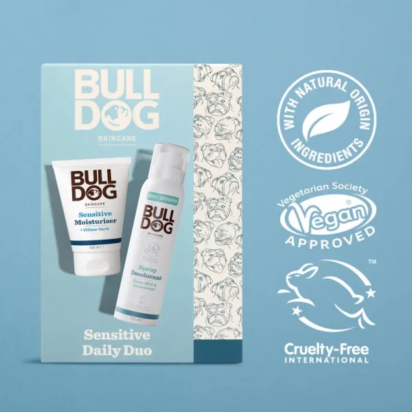 Bulldog Sensitive Duo darčeková sada na telo a tvár pre mužov