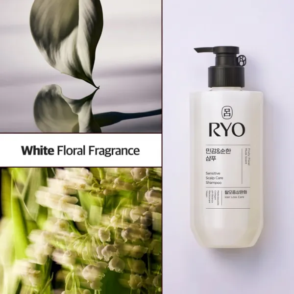 RYO Sensitive Scalp Care Shampoo upokojujúci šampón pre citlivú pokožku hlavy 480 ml