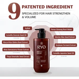 RYO Hair Strengthen & Volume Shampoo ošetrujúci a posilňujúci šampón pre objem vlasov 480 ml