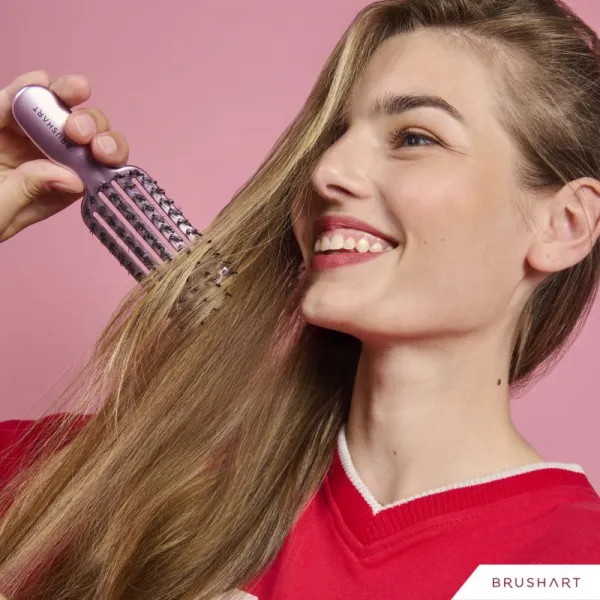 BrushArt Hair Vent blowdry hairbrush with boar bristles kefa na vlasy so štetinami z nylonu a diviaka Mini 1 ks