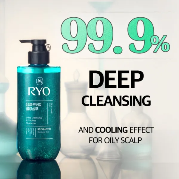 RYO Deep Cleansing & Cooling Shampoo hĺbkovo čistiaci šampón s chladivým účinkom 480 ml