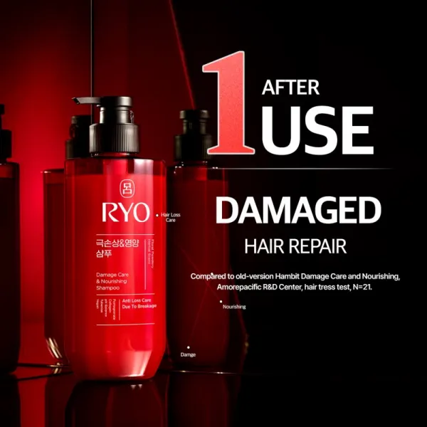 RYO Damage Care & Nourishing Shampoo intenzívne regeneračný šampón pre poškodené vlasy 480 ml