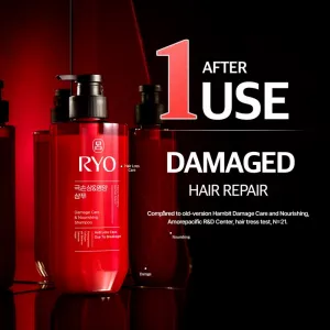 RYO Damage Care & Nourishing Shampoo intenzívne regeneračný šampón pre poškodené vlasy 480 ml