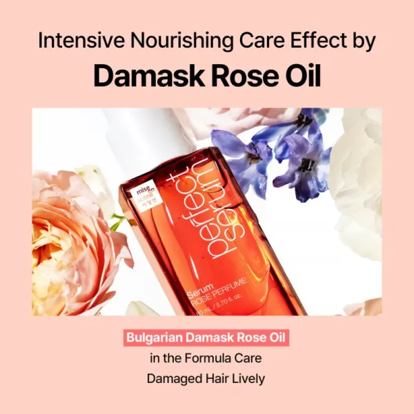 mise en scene Perfect Serum Rose Parfume obnovujúce vlasové sérum s vôňou kvetín pre ženy 80 ml