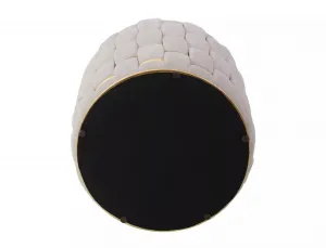 Signal Taburet Tiara Velvet s úložným prostorem světle béžový