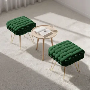 Ak furniture Taburet Dotty zelený