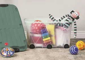 Úložný box s víkem ROLLER 57 L, 59,5 x 40 x 37 cm, plast