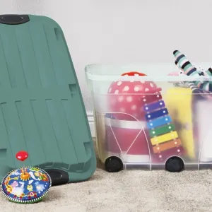 Úložný box s víkem ROLLER 57 L, 59,5 x 40 x 37 cm, plast