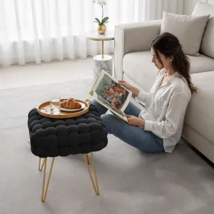 Ak furniture Taburet Dotty černý