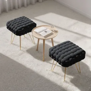 Ak furniture Taburet Dotty černý