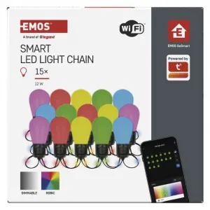 EMOS Světelný LED řetěz GoSmart 150 cm vícebarevný
