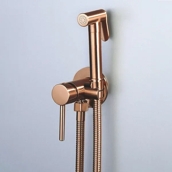 REA - Podomietková bidetová batéria LUNGO LOOP Copper Brush REA-B6314