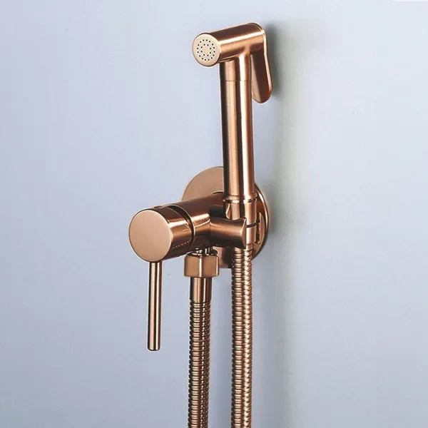 REA - Podomietková bidetová batéria LUNGO LOOP Copper Brush REA-B6314