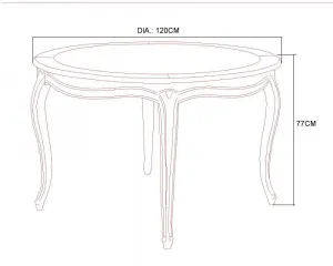 Verona VE877 Jedálenský stôl 120cm