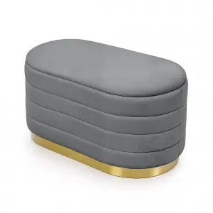 Ak furniture Taburet Bella grafitový