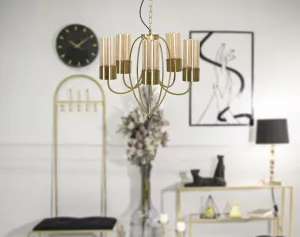 Mauro Ferretti Závesný luster Versailles 60 cm zlatý II