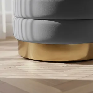Ak furniture Taburet Bella grafitový