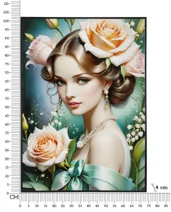 Mauro Ferretti Obraz Fantasy B 72x102 cm modro-zelený