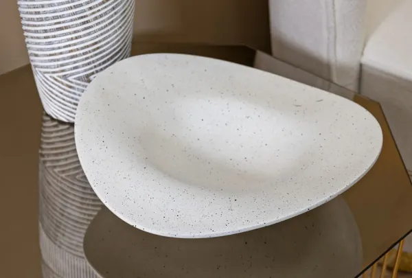 Mauro Ferretti Dekoratívna misa Resin 41 cm krémová