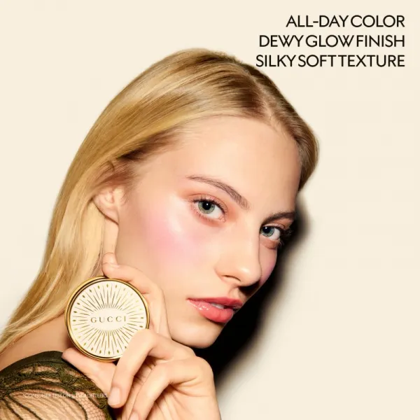 Gucci Gucci Beauty Glow Blush kompaktná lícenka odtieň 06 Bright Ruby 5.5 g