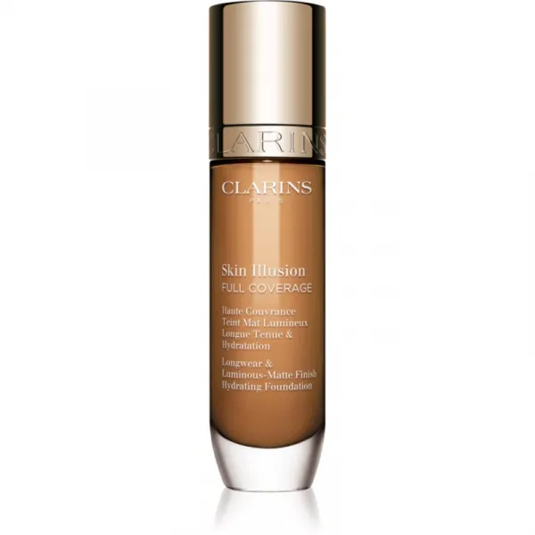 Clarins Skin Illusion Hydrating Foundation vysoko krycí make-up odtieň 114.5W 30 ml
