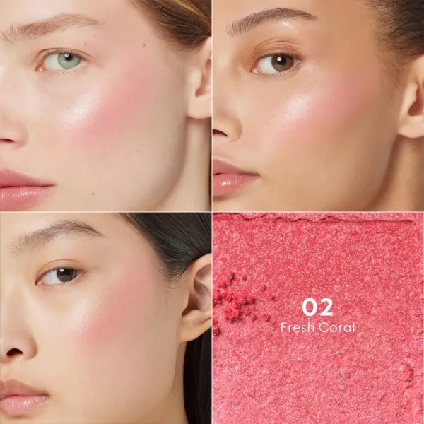 Gucci Gucci Beauty Glow Blush kompaktná lícenka odtieň 02 Fresh Coral 5.5 g