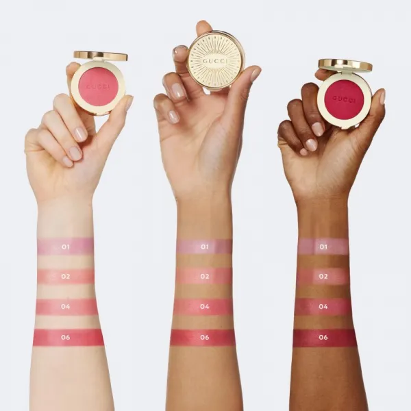 Gucci Gucci Beauty Glow Blush kompaktná lícenka odtieň 06 Bright Ruby 5.5 g