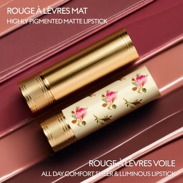 Gucci Gucci Beauty Rouge à Lèvres Voile lesklý rúž odtieň 134 Clara Chestnut 3.5 g