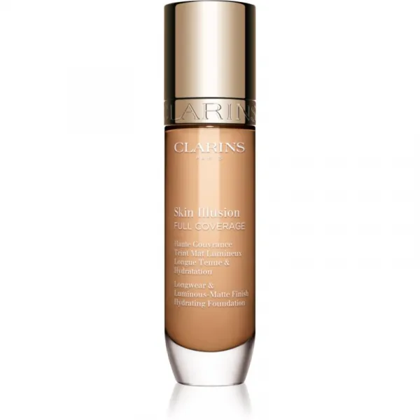 Clarins Skin Illusion Hydrating Foundation vysoko krycí make-up odtieň 105.5W 30 ml