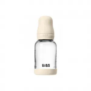 BIBS antikoliková sklenená fľaša so silikónovým cumlíkom 120ml - Sage